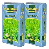 Plantaflor Plus Rasenerde (80 Liter Sack (2 x 40 L Sack))