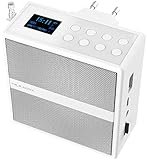 VR-Radio Badradio DAB+: Steckdosenradio mit DAB+/FM, Bluetooth, USB, Freisprecher & Akku,...