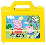 Ravensburger Kinderpuzzle 05576 - Spaß mit Peppa - 12 Teile Peppa Pig Würfelpuzzle für...