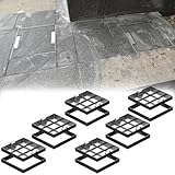 Basis Schachtdeckel Sickergrubenabdeckung Deckel f 2 4 6 8 Packung Vertieft Unsichtbar...