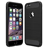 Anjoo Kompatibel für iPhone 6/6s Hülle, Carbon Fiber Texture-Inner Shock Resistant-Weich...