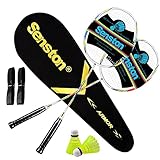 Senston Graphit Badminton Set Carbon Profi Badmintonschläger Leichtgewicht Badminton...