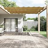 Senkrechtmarkise Beige 100x1000 cm Oxford-Gewebe