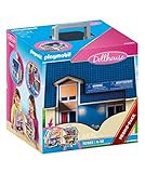 PLAYMOBIL Dollhouse 70985 Mitnehm-Puppenhaus mit Griff, Zusammenklappbar, Spielzeug für...