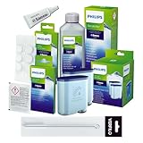 VERFILO Pflegeset für Kaffeevollautomaten kompatibel mit Philips AquaClean: Wasserfilter...