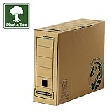 Bankers Box by Fellowes Earth Archiv-Ablagebox, A4, Einsteckdeckel zum Verschließen, aus...