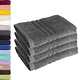 Lavea 4er Set Handtuch 50x100 cm – Saugstarke und Weiche Handtücher aus 100% Baumwolle,...