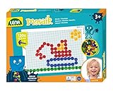 Lena 35627 - Mosaik Steckspiel Set, Steckmosaik mit 120 transparente Stecker,...