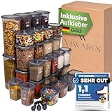 Viwares Vorratsdosen mit Deckel luftdicht - 36er Vorratsbehälter Set - Luftdichte...
