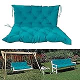 Wasserdichtes Outdoor Bankkissen mit Rückenlehnenpolster Gartenschaukel Sitz &...