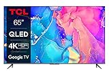 TCL 65C639 65 Zoll (164cm) QLED Fernseher, 4K UHD, Google TV, HDR Premium, 60Hz Motion...