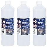 Carlo Milano Ethanol Flaschen: 3er-Set Bio-Ethanol/Bio-Alkohol für Deko-Kamine, je 1 l...