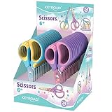 KEYROAD Schulschere Pastell/Kinderschere 15,5 cm / 24 Stück - 24er Pack/mit abgerundeten...