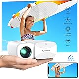 Beamer, WiFi Beamer Bluetooth 7500 Lumen Mini Beamer Full HD 1080P Unterstützt, Giaomar...