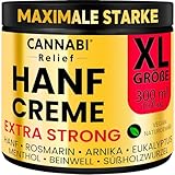 HANF CREME EXTRA STARK 300ml | Gelenk & Muskel Premium Ultra Konzentrierte Naturcreme |...