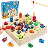 COOLJOY Magnetisches Angelspiel Montessori Spielzeug ab 2 Jahre Kinderspielzeug 2 in 1...