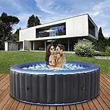 Miweba MSpa aufblasbarer Whirlpool Outdoor Bergen C-BE061 | Rund ⌀ 204.0 cm - 6 Personen...