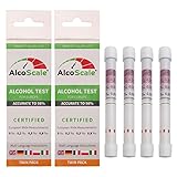 POWERHAUS24 AlcoScale - 4 Alkoholtester für Europa (DE, FR, IT, GB, PL) - 2 x Twin Pack