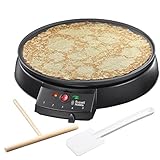 Russell Hobbs Crêpes Maker [Ø30cm, antihaftbeschichtete Platte, inkl. Teigverteiler &...