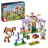 LEGO 41746 Friends Reitschule Set mit 2 Spielzeug-Pferden, Aliya und Mia Mini-Puppen,...