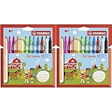 STABILO Dicker Filzstift Trio Jumbo - 24er Pack - 12 Farben