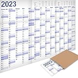 Yohmoe® XXL Jahresplaner 2023 Wandkalender (98 x 68 cm) GEFALZT in Poster Größe....