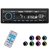 Autoradio Bluetooth,Avylet FM/AM 7 Farben Autoradio mit Bluetooth...