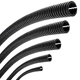 SeKi Flexibles Wellrohr Innen-Ø 4,5mm 2 Meter geschlitzt offen Marderschutz Leerrohr...