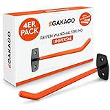 Gakago Reifenhalter Wandhalterung – 4er Felgenhalter Wand Set inkl. Schrauben & Dübel...