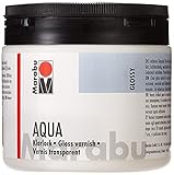 Marabu 11350075000 - Farbloser aqua Klarlack, transparent 500 ml Dose, hochglänzender...