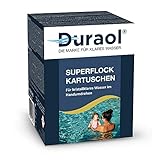 Duraol® Superflock Kartuschen - 8 x 125g Flockkartuschen für Pool - Flockungskartuschen...