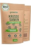 BIO Kressesamen [1000g] - Kresse-Sprossen Samen mit maximaler Keimfähigkeit -...