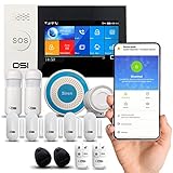 【OSI Wireless WiFi Smart Home-Sicherheitssystem, 14-teilig】 DIY-WLAN-Alarm-Set mit...