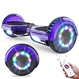 GeekMe Hoverboards 6.5”Zweimotoren 2-Rad-Hoverboards Hoverboards mit LED-Leuchten...