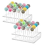 Gobesty 2 Stück Cake Pop Ständer,20 Löcher Cake Pop Stiele, Lutscherhalter, Lollipop...