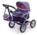 Bayer Design dunkelblau 13052AA Puppenwagen Trendy, höhenverstellbar, zusammenklappbar,...