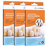 culiclean Mottenfalle Lebensmittel 18 Stück, Falle zum Lebensmittelmotten anzeigen,...