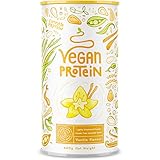 Vegan Protein - VANILLE - Veganes Proteinpulver aus gesprossten Reis, Erbsen, Sojabohnen,...