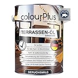 colourPlus® Bangkirai Öl (2,5 Liter, Bangkirau) Holzöl für Außenbereich- Douglasien...