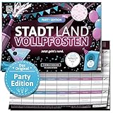 DENKRIESEN Stadt Land VOLLPFOSTEN® - Party Edition - Jetzt geht's rund. | Spielblock |...