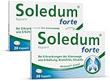 Soledum forte – 2x 20 Erkältungskapseln mit Eukalyptusöl | pflanzlicher Schleimlöser...