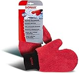 SONAX Microfaser WaschHandschuh (1 Stück) bequemer Handschuh mit maximalem...