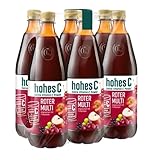 hohes C Roter Multivitamin (6 x 1l), 100% Saft, Apfel, Traube, Zitrone, 7 Vitamine, ohne...