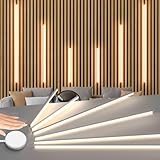 Lichaser Eingebetteter LED für Akustikpaneele, 6 Stück Dimmbar LED Strip Warmweiss für...