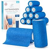 Selbstklebender Verband - 12 Bandagen Rollen (10cm x 4,5m) - Original Health Press...