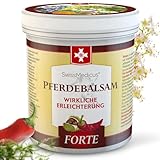 SwissMedicus Pferdebalsam Massage-gel mit 25 Kräuterextrakte (Beinwell, Rosskastanie,...