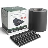 Stabmattenzaun Sichtschutz-Streifen, PVC Folie in Anthrazit, 19cm hoch, 50m lang, inkl. 26...