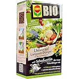 COMPO BIO Universal Langzeit-Dünger mit Schafwolle für alle Gartenpflanzen,...