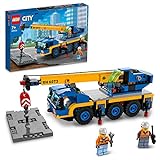 LEGO 60324 City Geländekran, Mobilkran, LKW-Spielzeug, Kinderspielzeug für Jungen und...