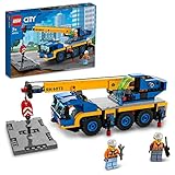 LEGO 60324 City Geländekran, Mobilkran, LKW-Spielzeug, Kinderspielzeug für Jungen und...